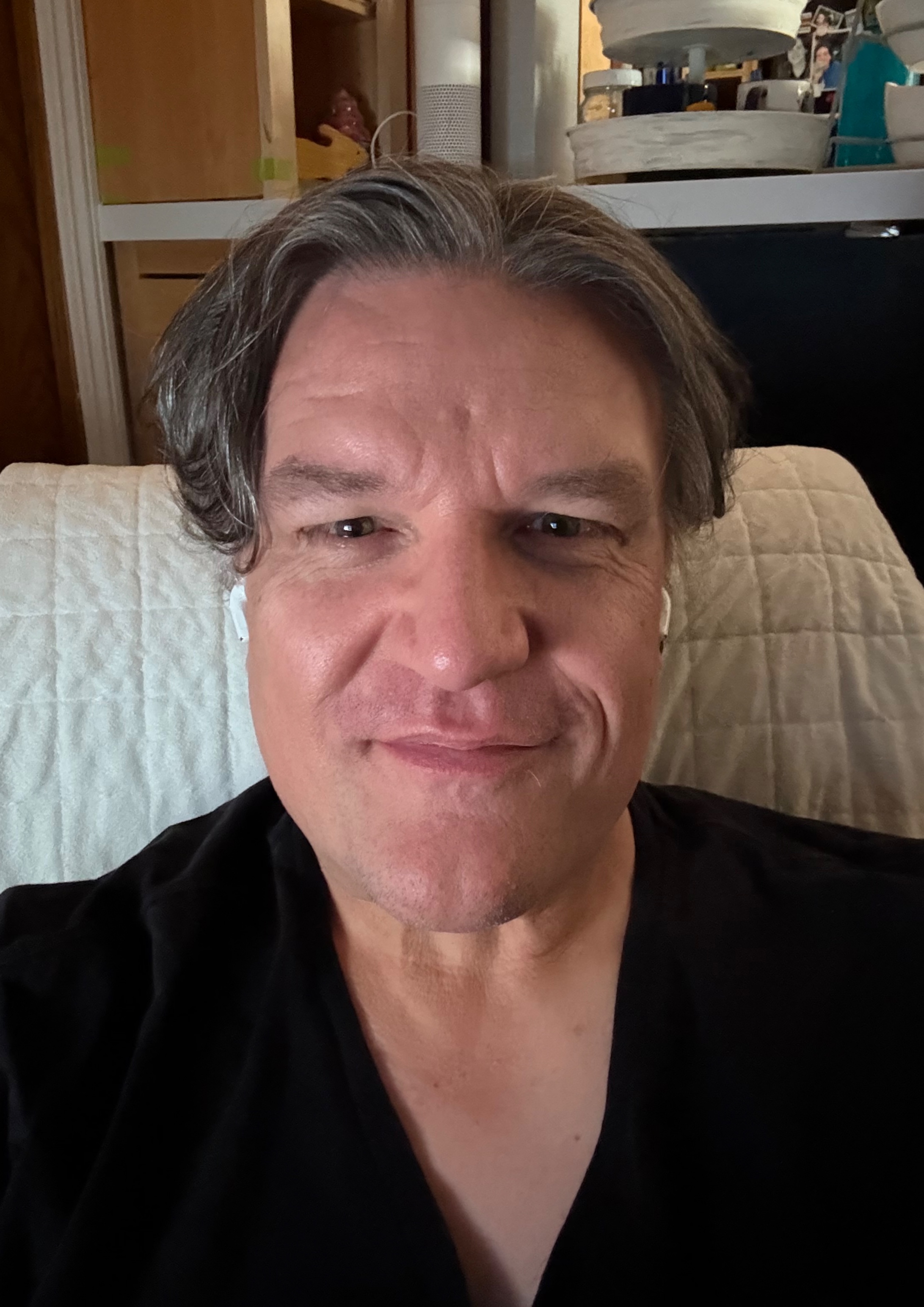 Just taking a selfie without glasses trying to test out some of the photo settings for the camera for raw and 4 x 3 aspect ratio